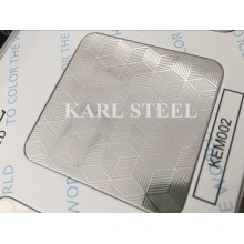 201 Edelstahl Silber Farbe geprägt Kem002 Blatt